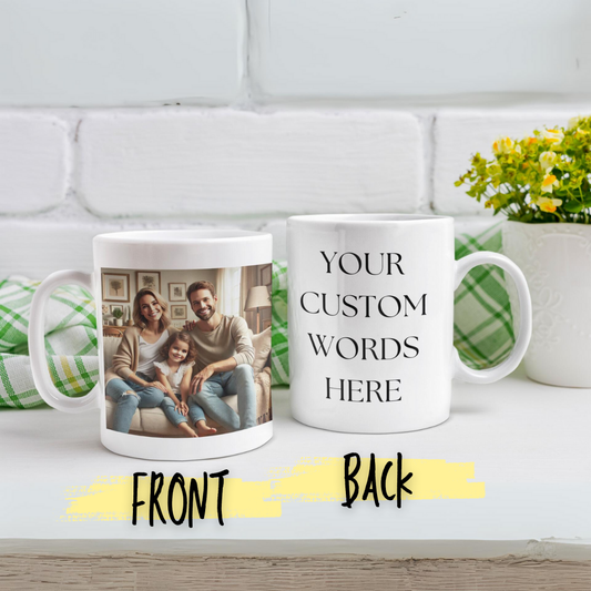 White glossy Custom Mug